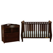 Load image into Gallery viewer, Naomi 4-IN-1 Convertible Baby Crib With Toddler Rail and Mattress