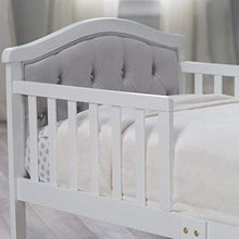 Load image into Gallery viewer, Orbelle Gray Padded Toddler Bed- French White