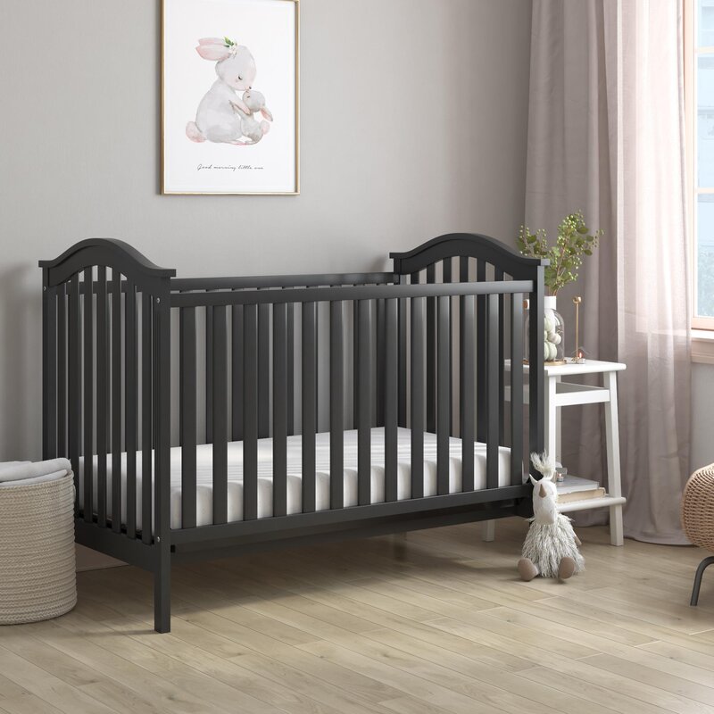 Harriet Bee Seline 2-in-1 Convertible Wood Crib