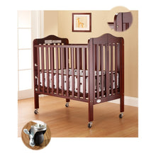 Load image into Gallery viewer, Noa Three level Mini Portable Folding Crib With Free Mattress