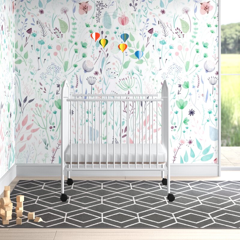 Folding Mini Portable Crib with Mattress