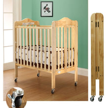 Load image into Gallery viewer, Noa Three level Mini Portable Folding Crib With Free Mattress
